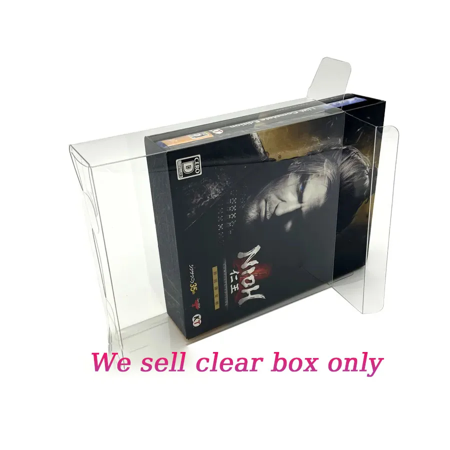 Transparent PET Protective cover For PS4 Nioh complete limited edition game clear storage display collect  box case