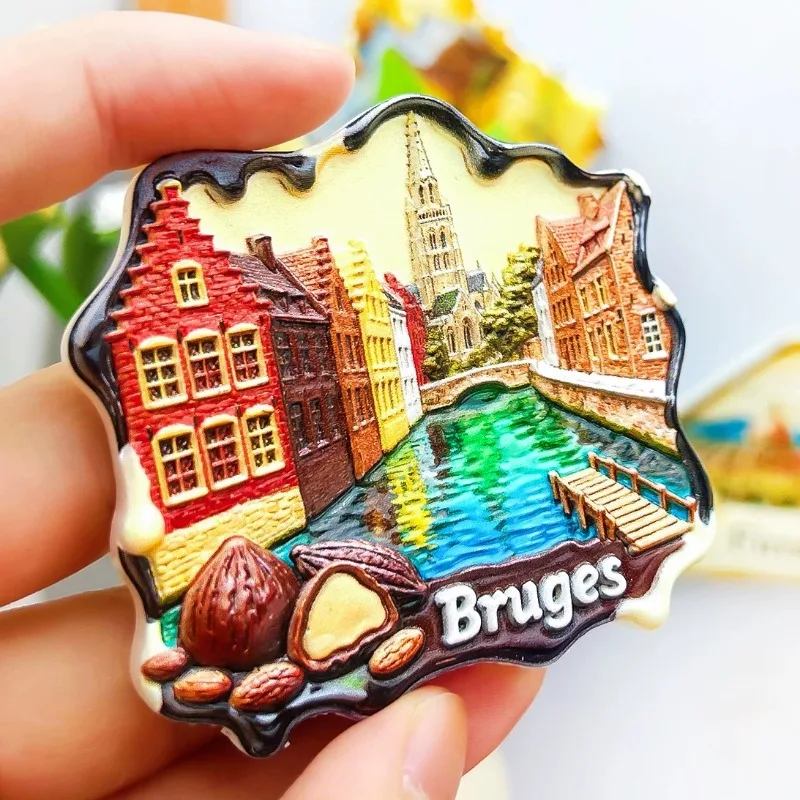 Belgium Fridge Magnets Brussels Travel Souvenirs Brugge Fridge Stickers Home Decoration Birthday Gifts