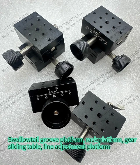 1PCS Dovetail Slot Platform Gear Platform Gear Sliding Table Fine Adjustment Platform Tabletop 40×60 Stroke 40, Tested OK