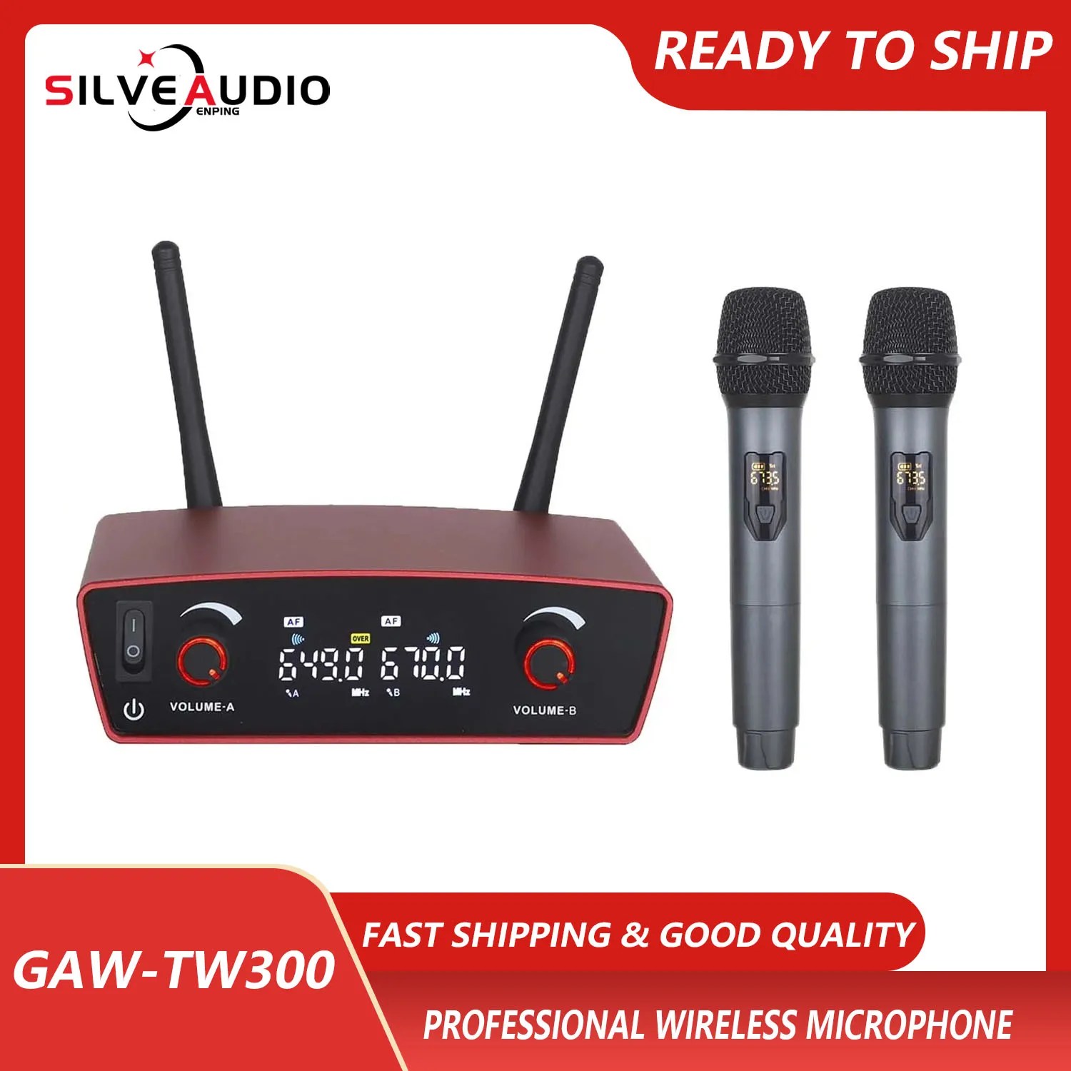 プロのワイヤレスマイク,屋外パフォーマンス,会議,コンピューター,ライブブロードキャスト,GAW-TW300
