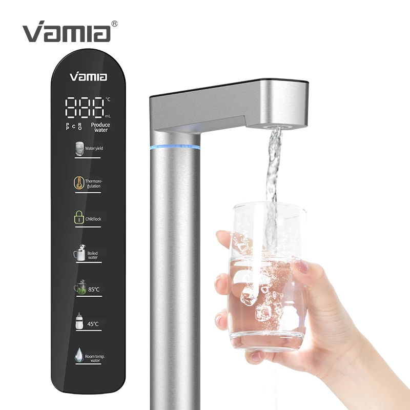 Nuevo Purificador de agua calentado debajo del fregadero, flujo rápido, agua fría y caliente instantánea, lavado automático, ósmosis inversa RO, bebida directa