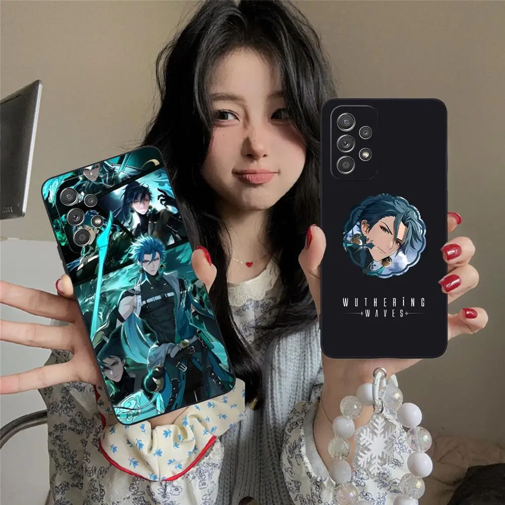 Wuthering Waves Jiyan Phone Case for Samsung Galaxy M55 54 42 35 34 33 32 23 22 15 14 13 12 F55 5G Colour Cover Pretty Luxury