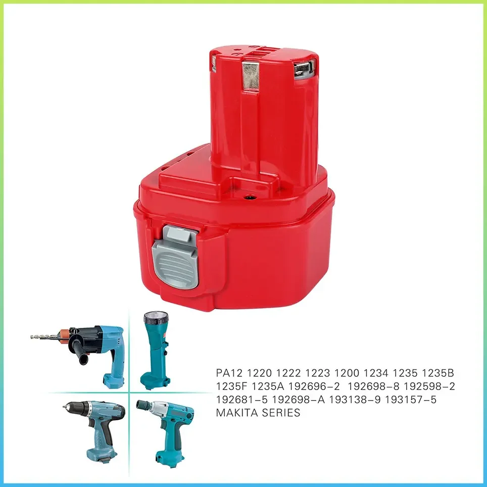 3.0AH/4.0AH/6.0AH Rechargeable for Makita Akku 12V PA12 1200 1222 1234 1235 6270D 6271D 8434D Power Tool 6317D 8270D Battery