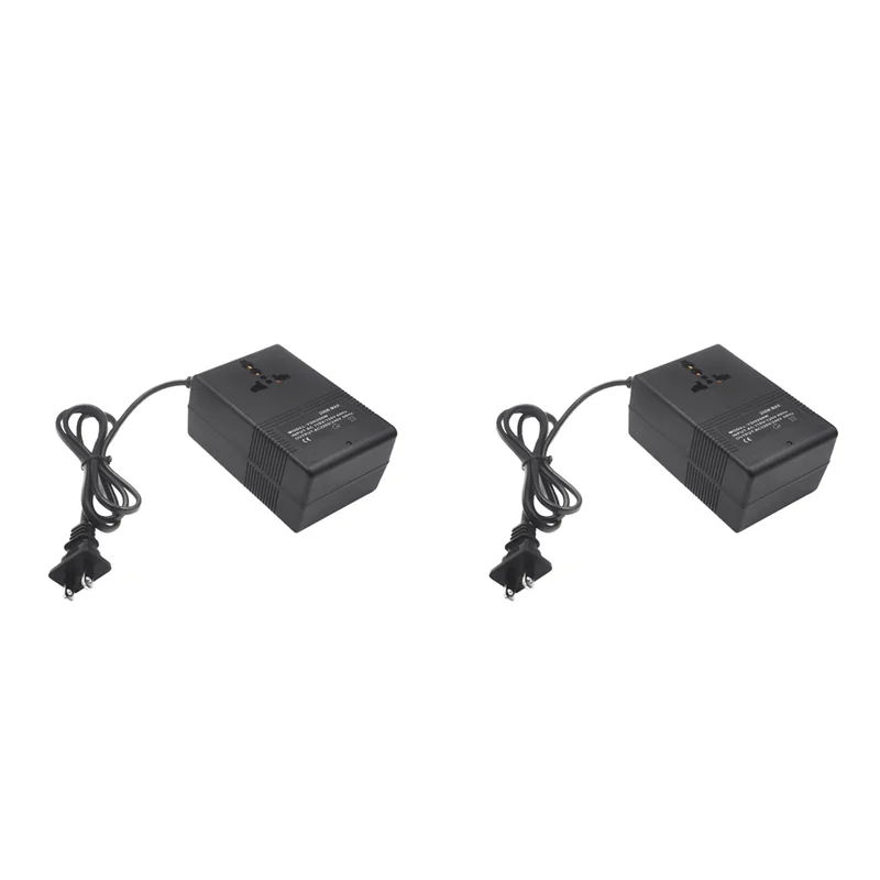 ABSS-2X 200W Voltage Converter 110V To 220V Transformer Step-Up Transformer Voltage Converter Travel Adapter US Plug