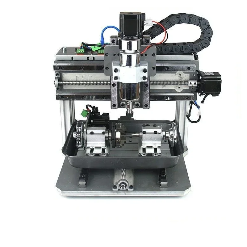 Hot sales Mini Desktop DIY CNC 3020F 3/4/5 Axis 2 In 1 PVC Engraving Machine  CNC Router Engraving Drilling and Milling Machine