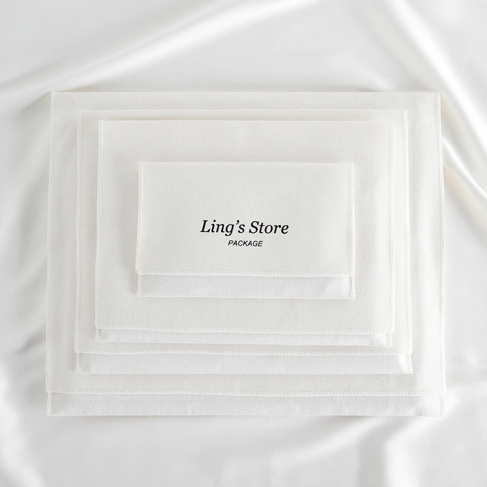 

Персонализированный роскошный мешочек из плотного хлопка для украшений, косметики, наушников, телефона, книг, колец, с клапаном из муслиновой ткани, органайзер