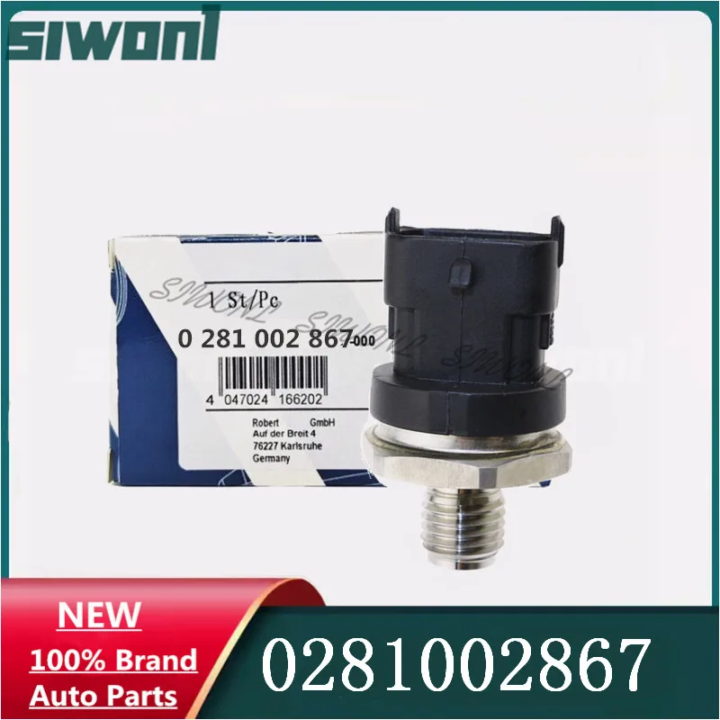 

Fuel Rail Pressure Sensor Common Rail Injection Regulator Sender FOR NISSAN INTERSTAR Box Bus Platform Chassis dCi 0281002867