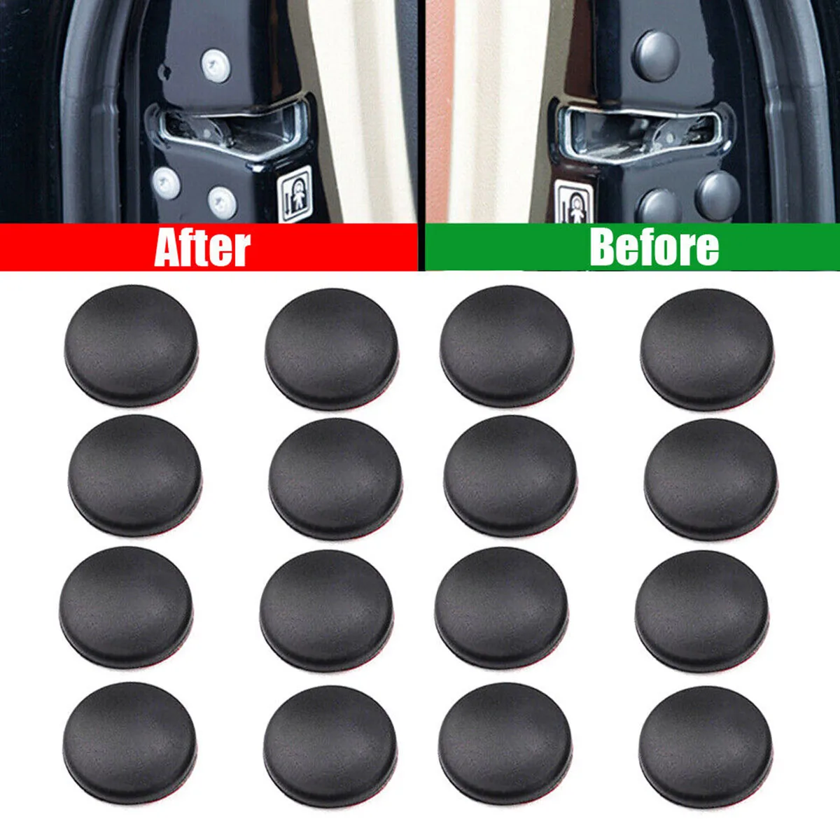 

24Pcs Universal Car Door Screw Protection Cover Car Modified Door Screw Protection Cap Anti-rust Screw Cover Anti-Rust Caps Trim