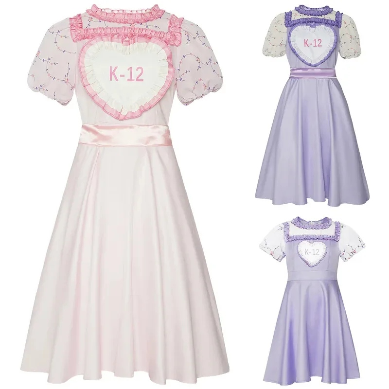

The White Rose Store Crying Ghost School Diary K-12cos Halloween Purple Pink Dress cosplay costume