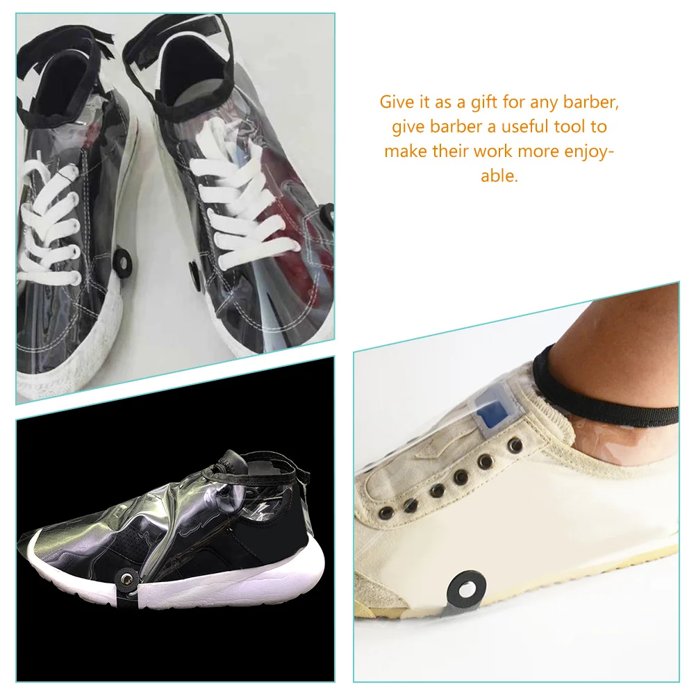 

1Pair Waterproof Shoes Covers Nonslip Reusable Barber Hair Stylist Haircut Shoes Protector Hairdressing Accessories