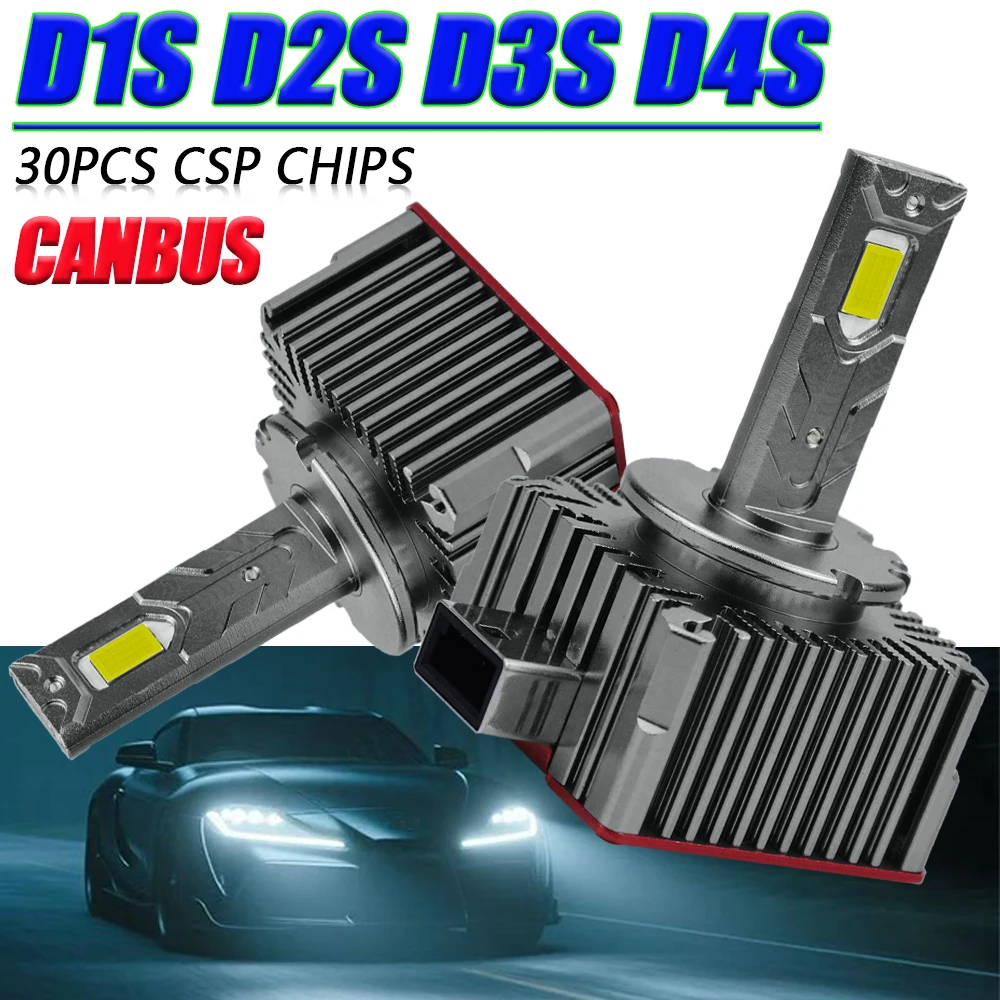 Led Canbus D1S D3S Car Lights Xenon D2S D4S D1R D3R D2R D4R D8S Two Sided CSP Chip Auto Headlamp 6000K White HID Auto Headlight