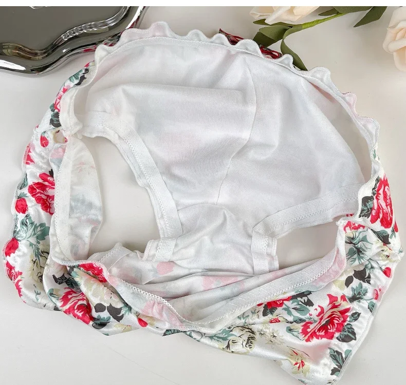 남자의 꽃 활 팬티 시시 크로스 드레싱 로우 웨이스트 팬티 라이브 쇼 댄스 의상 DJ 클럽 바 개인 FKK 파티