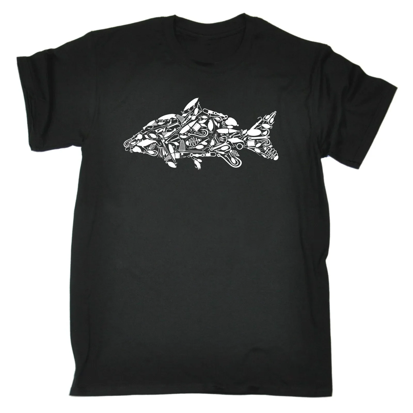 

Funny Rod Bait Tackle Carp Fisherman Angler T-Shirt 100% Cotton O-Neck Short Sleeve Summer Casual Mens T-shirt Streetwear