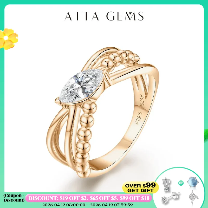 

ATTAGEMS Luxurly Marquise Cut 8.0*4.0mm Moissanite Ring for Women Men 925 Sterling Silver Engegament Wedding Fine Jewelry Gift