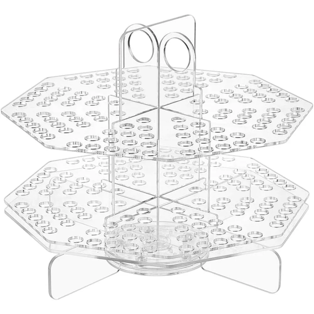 

Прозрачный держатель для ручек на 120 слотов, органайзер для акриловых карандашей на 360° ° Вращающийся органайзер для маркеров, офисные принадлежности для хранения, вмещает для школьного дома