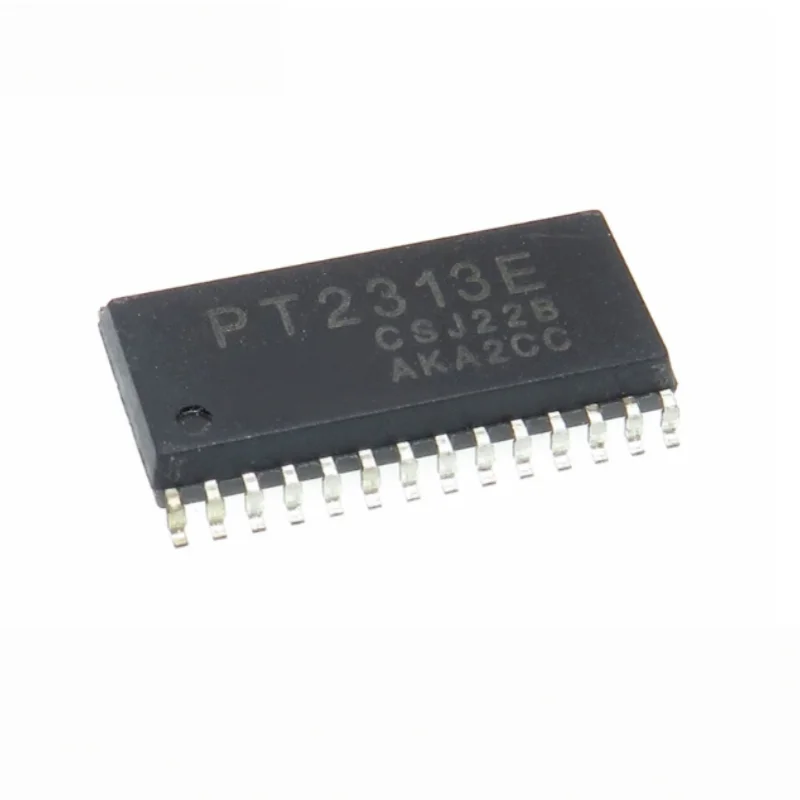 10PCS PT2313E New Original Stereo Audio Processor SOIC28 SOP28 I2C Bass Treble Fader Car Audio IC