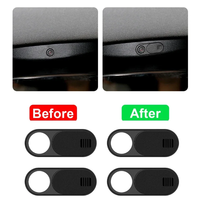 

5/8/10PCS Car Camera Privacy Sticker Cover Webcam Blocker Privacy Protector Ready-to-Use Abrasion Resistant Car Interior