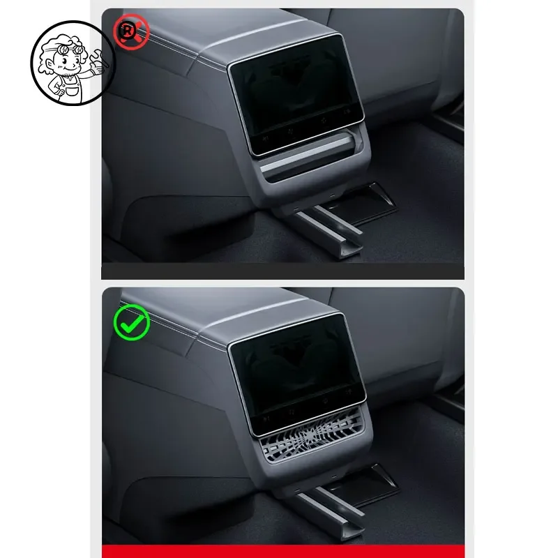 Under Seat Vent Cover For Tesla Model YL 2026 2027 Car Under Seat Air Vent Protector Air Outlet cover Accessories