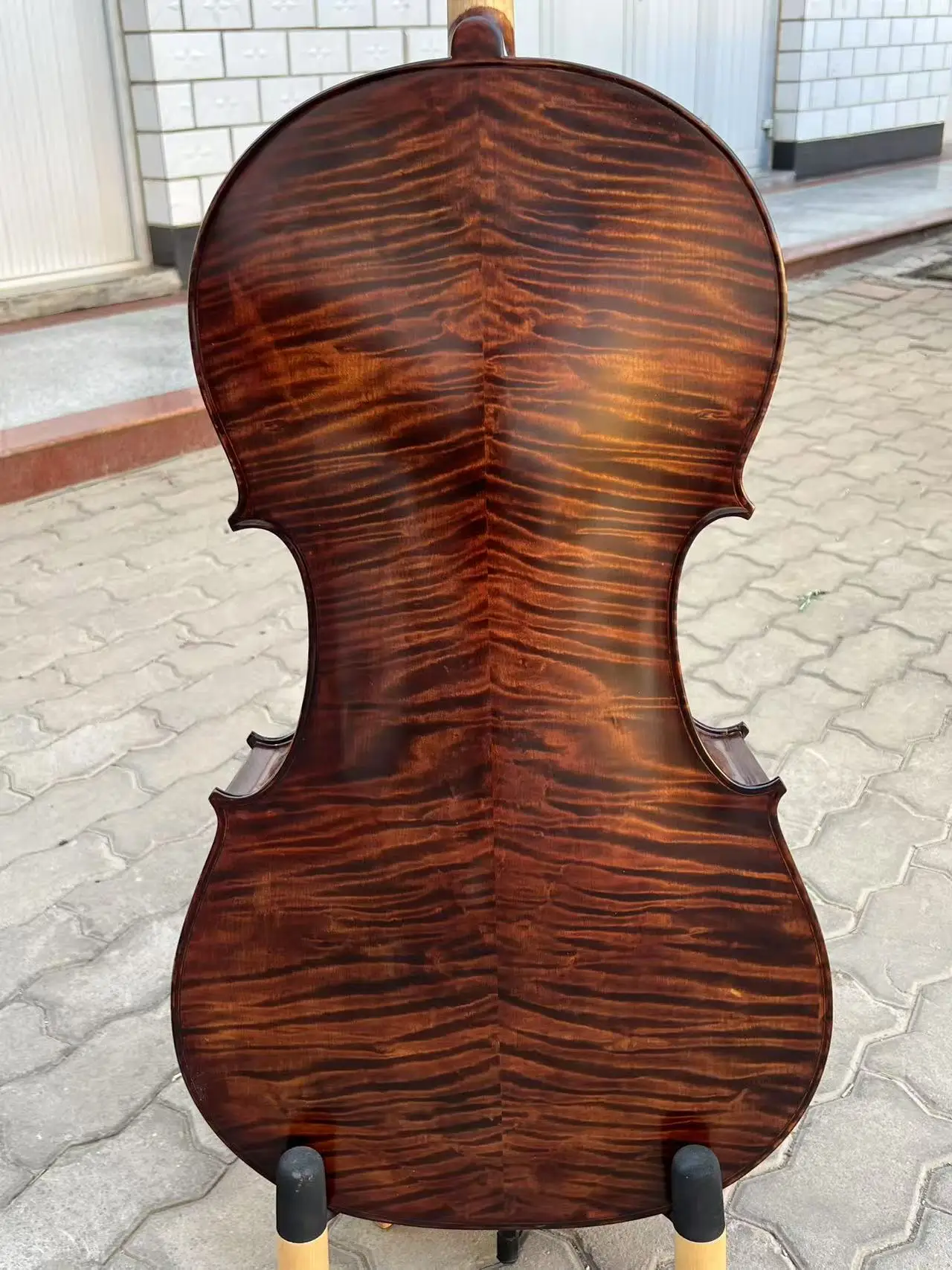 Afbeelding 5: Stradivari SONG Brand Master 4/4 cello, groot diep geluid, handgemaakte gratis tas # 15386