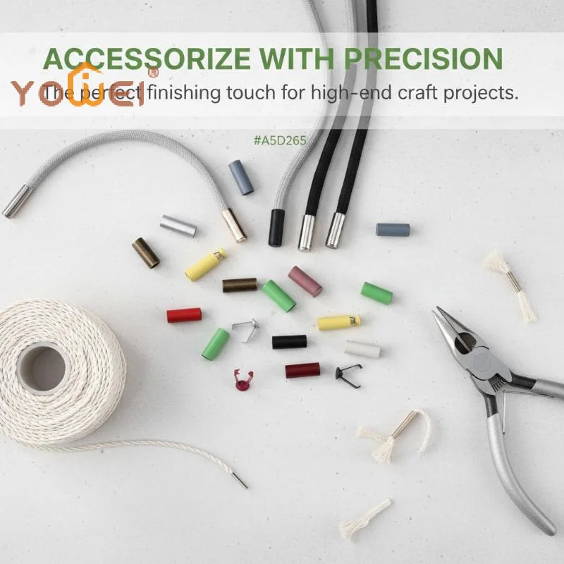 Latest 20Pcs DIY Bag Shoes Garment Lanyard Accessories Metal Rope Ends Stopper Button Cord End Lock Cap Hanging Bell Buckle