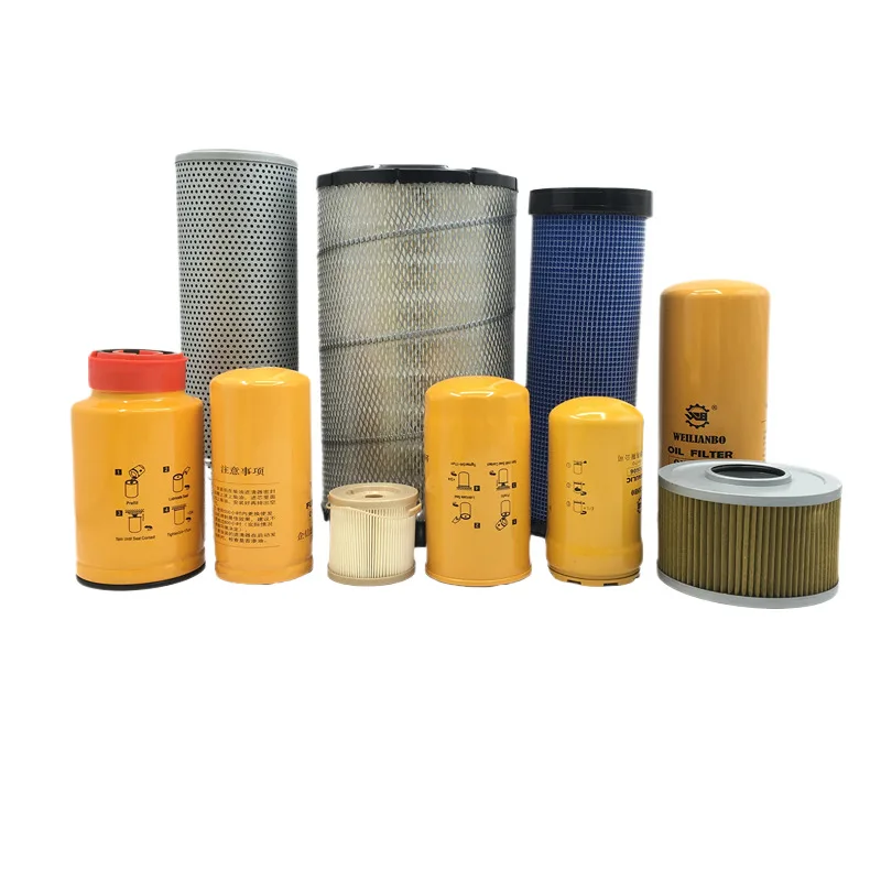 For Caterpillar cat E315D 318D engine oil filter diesel grid air filter hydraulic pilot filter element excavator accessories