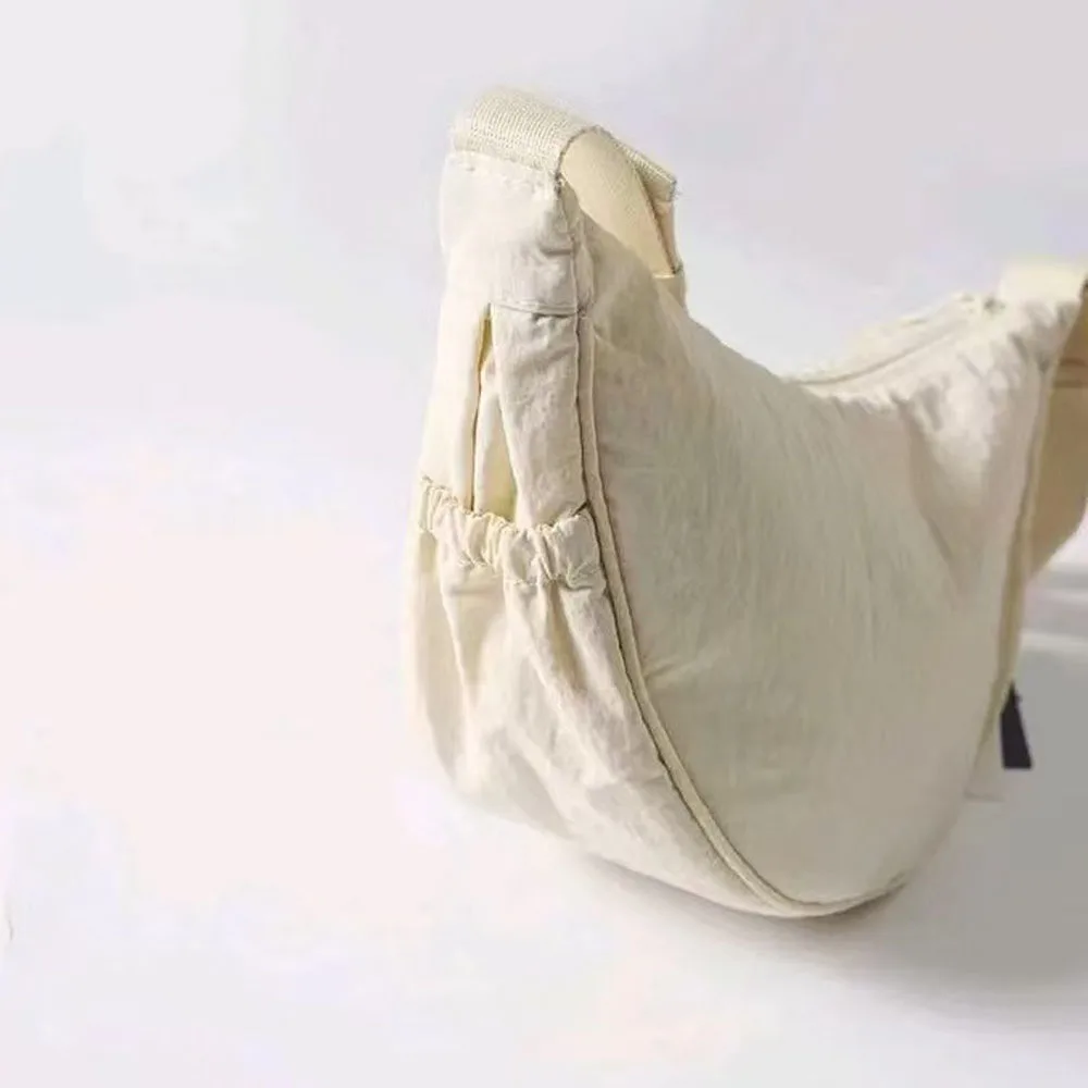 Umhängetasche für Damen, Trendige Dumpling-Tasche, Leichte Kleine Nylon-Schultertasche, Vielseitige Schultertasche – Detail 9