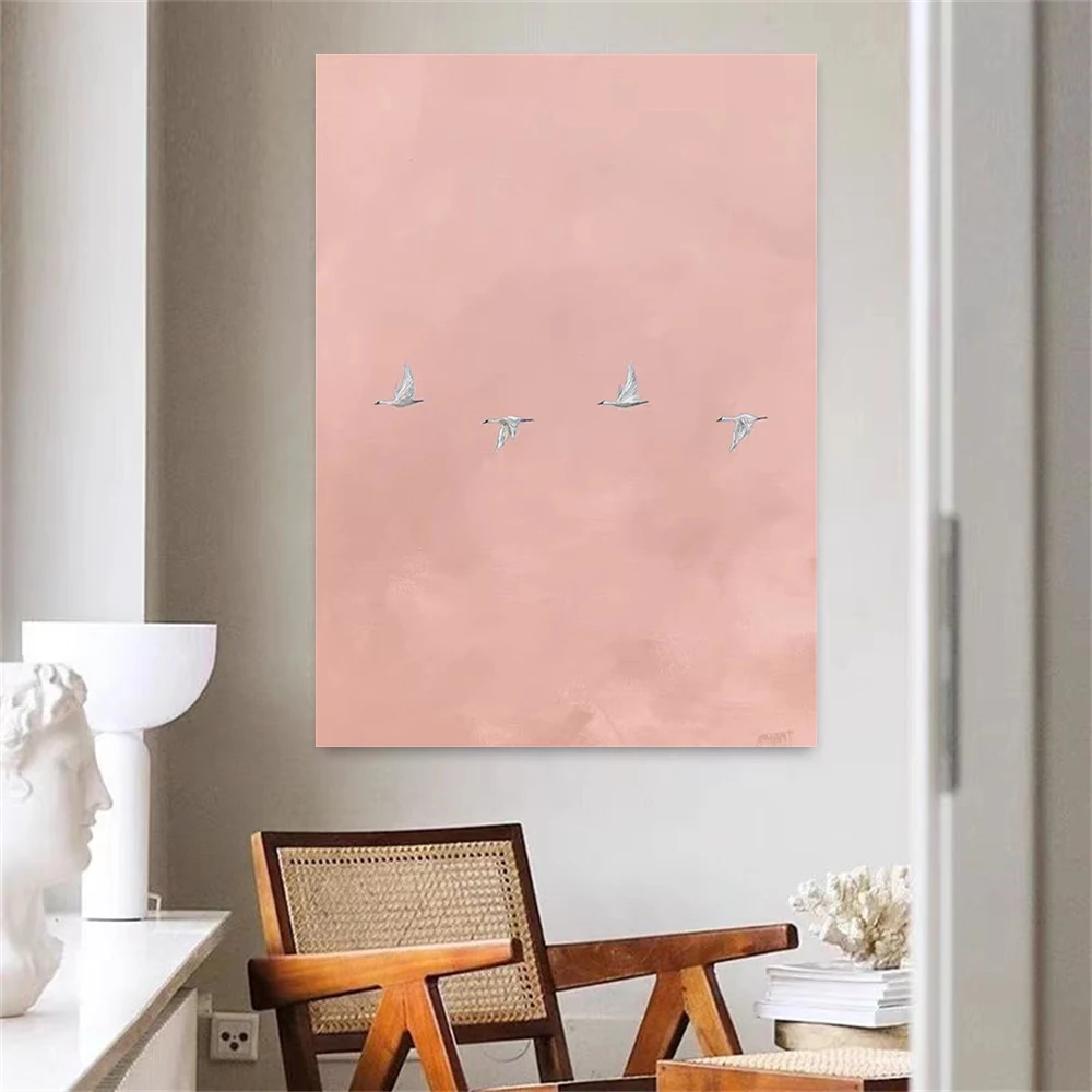 Latest Creative Knife Street View Canvas Pictures City Palette Knife Oil Painting Nordic Light Luxury Style home wall Decor Art