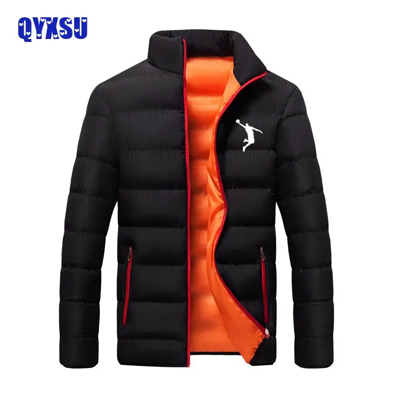 2024 Herren Warme Jacke Winter Parka Mantel Stehkragen Wind Jacke Dicke Schwarze Freizeit Kleidung Michael Coat