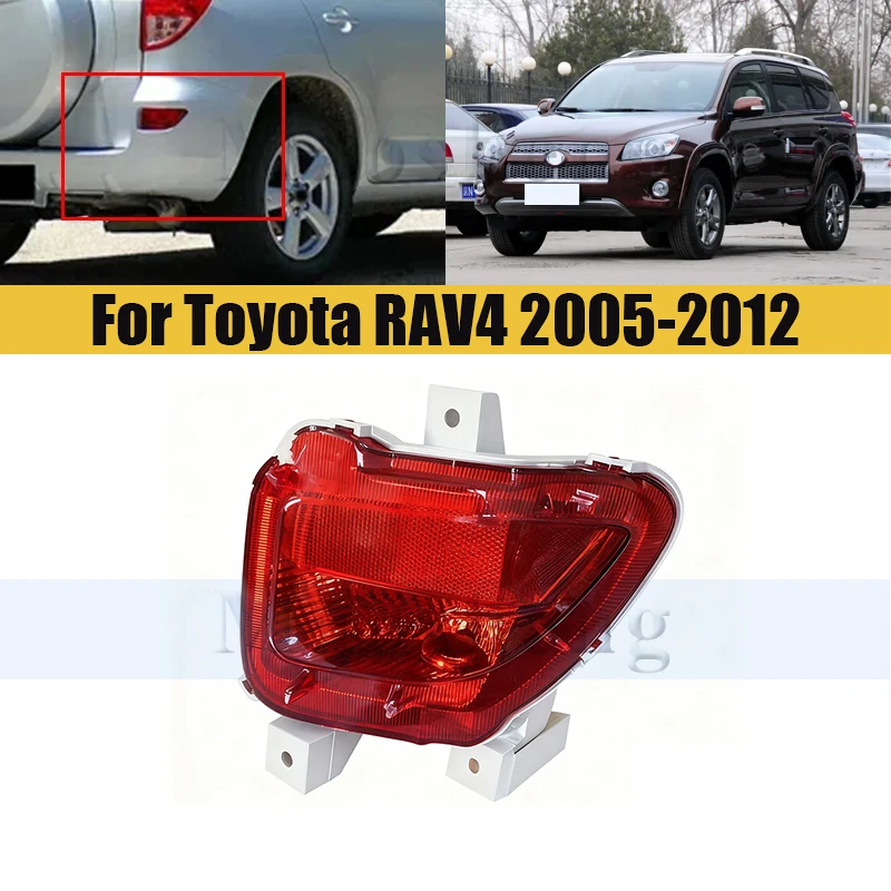 

Rear Bumper Fog Light Brake Light For Toyota RAV4 2005-2012 Fog Lamp Tail Light Warning Lamp Foglight Foglamp