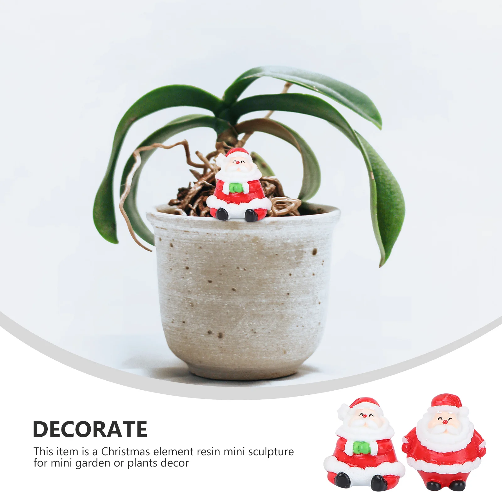 

23 Pcs Random Style Ornaments Christmas Resin Mini Fairy World Decor Miniature Landscape Accessory Plant