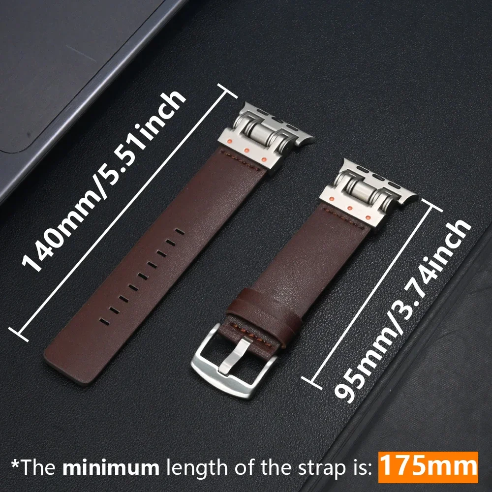 حزام من الجلد لساعة أبل الترا 1 2 49 مللي متر 10 46 مللي متر الرياضة حلقة سوار لسلسلة Iwatch 9 8 7 6 5 4 Se 45 مللي متر 44 مللي متر Correa