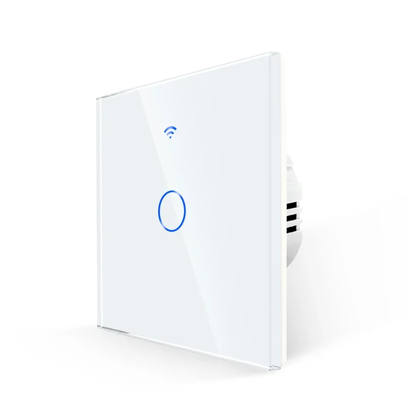 Tuya Wifi Wall Switch Glass Smart Light Switch Touch Sensor Interruptor 1/2/3Gang 2Way Work with Alexa Google Home Bingoelec