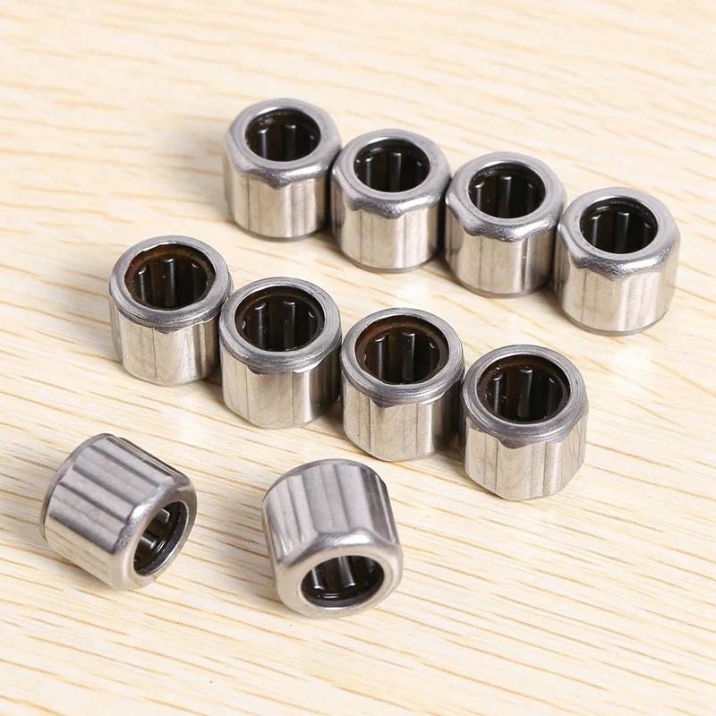 20Pcs Needle Bearing HF081412 Outer Ring Octagon One-Way Needle Roller Bearing 8X14x12mm For Manufacturing Industry