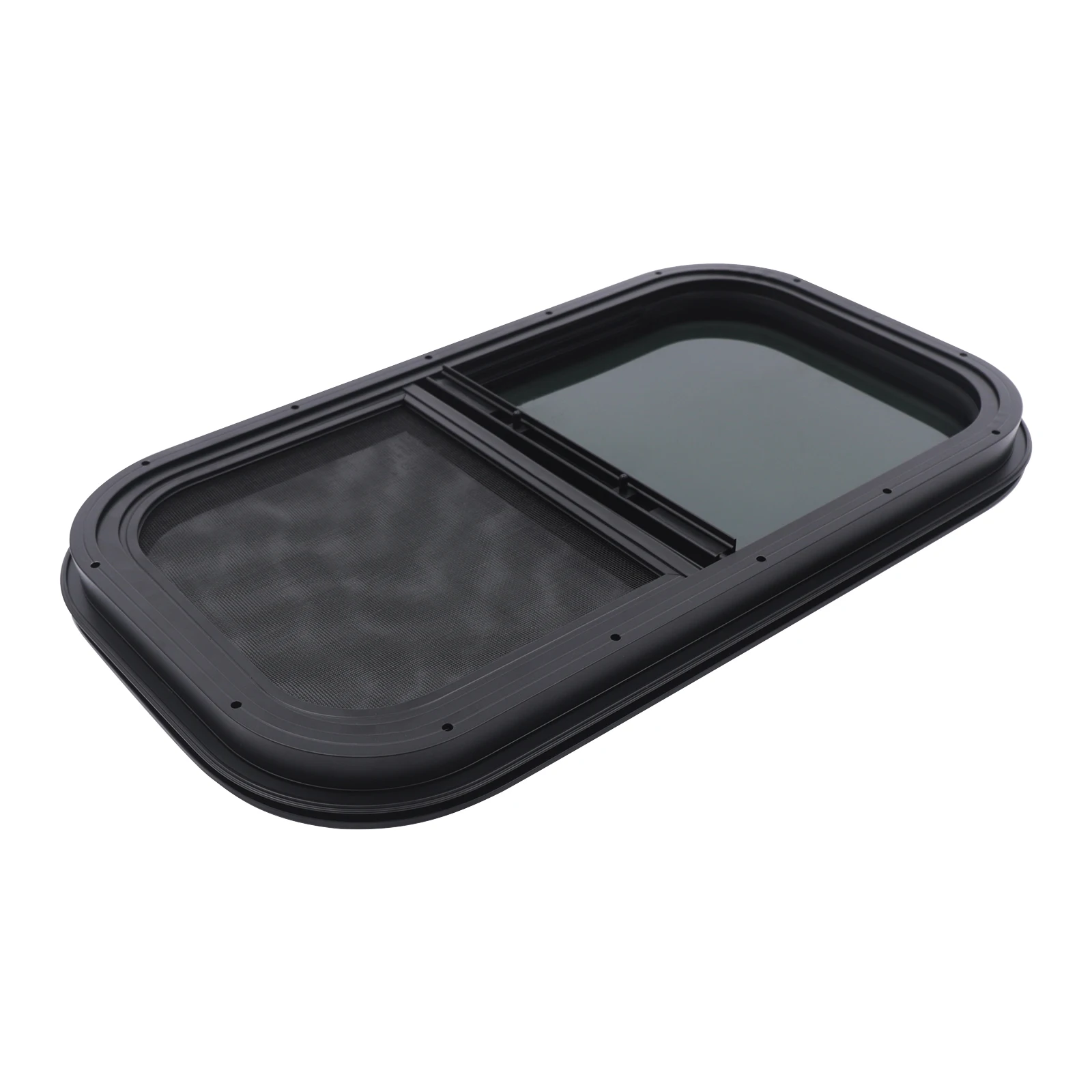 12 "x22"RV Vertical Sliding Window  With Installation Decorative Ring and Screws  for RVs Trailers