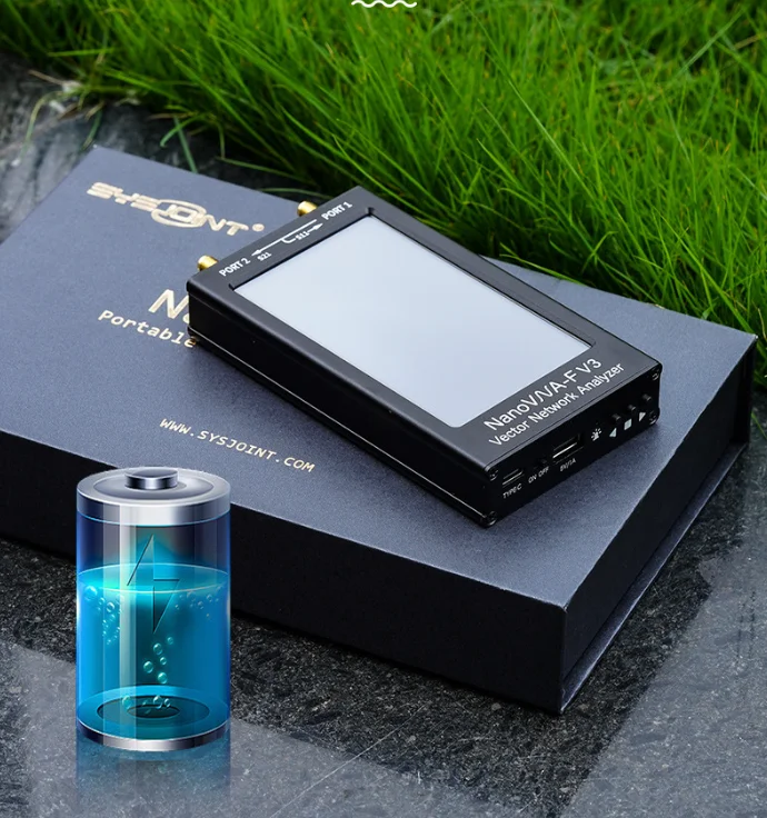 SYSJOINT HF VHF UHF 벡터 네트워크 분석기, 안테나 분석기, SWR VNA 계량기 + 4500MAh 배터리 + 박스, 6G NanoVNA-F V3, 4.3 인치, 6GHz