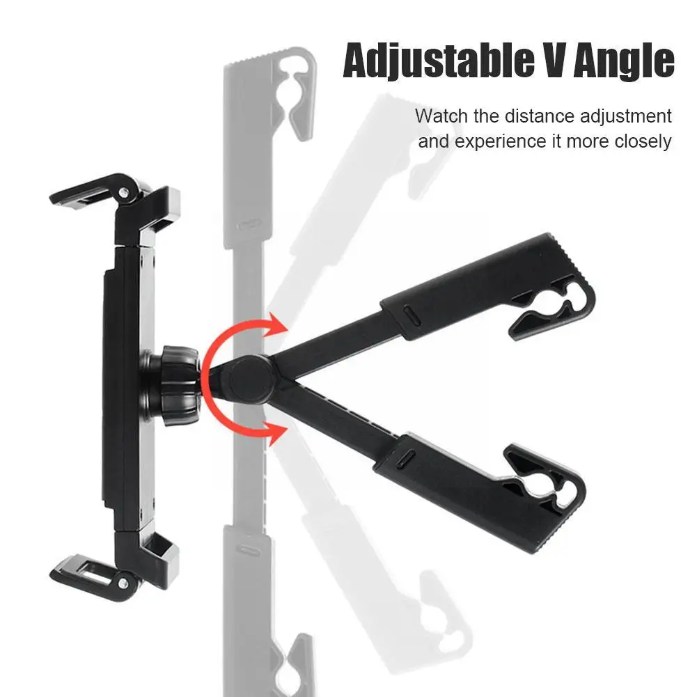 รถ Headrest ผู้ถือแท็บเล็ต 360 องศาหมุนสําหรับขาตั้ง iPad Auto หมอนที่นั่งด้านหลัง Bracket Travel แบบพกพา Road Trip