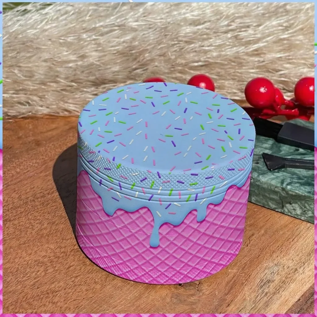2inch/50mm Ice Cream Metal Herb Grinder Smoking Accessories