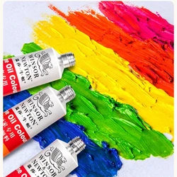 WINSOR & NEWTON-pintura al óleo profesional, pigmentos de estudio para artistas, tela de dibujo, vidrio, pigmento de pintura de Graffiti, 45ML