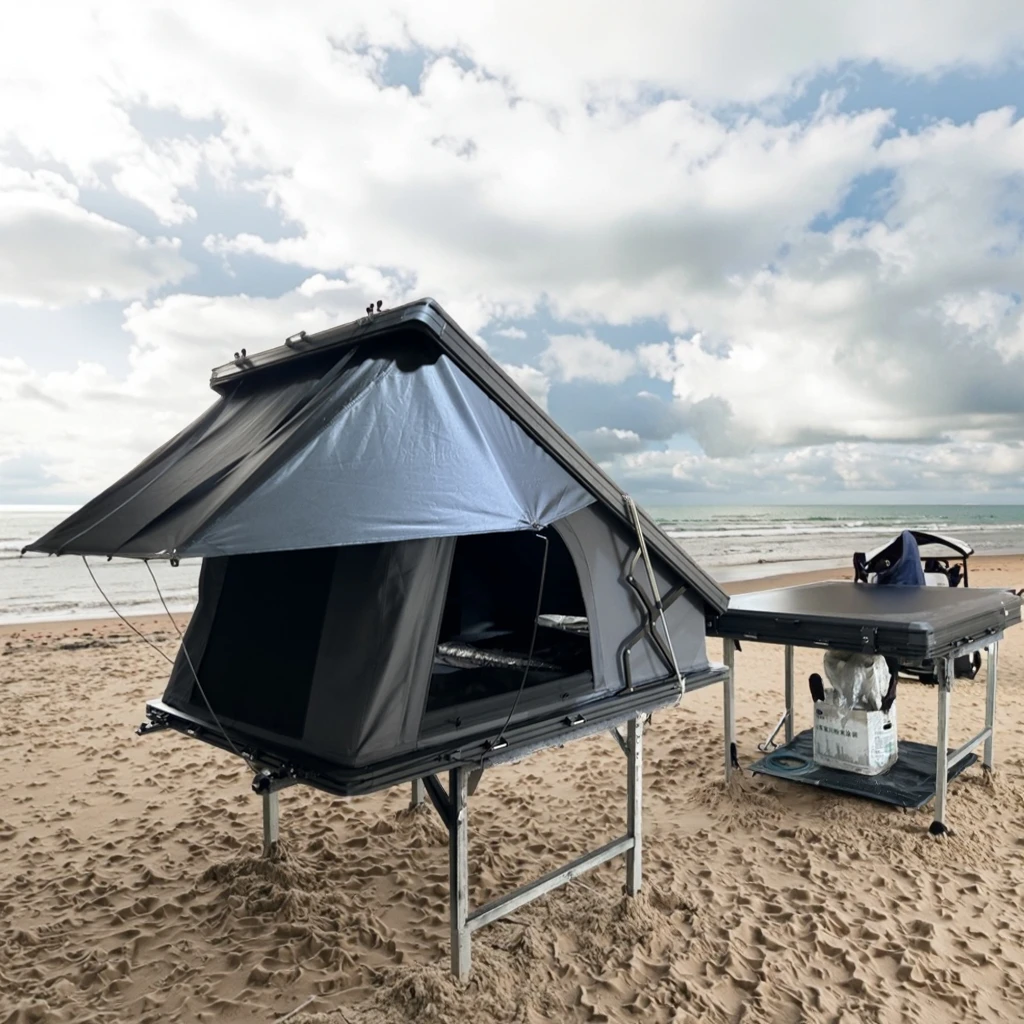 

Deluxe Roof Top Tent 4-Season Rooftop Tents Outdoor Camping Single Layer Removable Car Tent for Road Trip on SUV/Cars/Vehicle