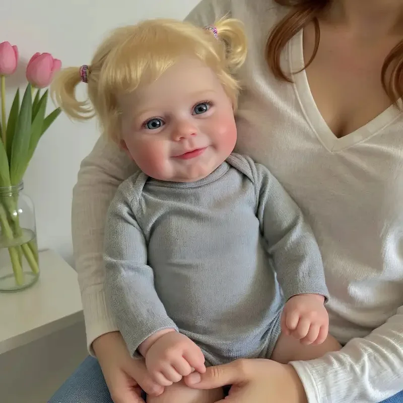 Treffen Sie Maddie: Eine realistische 20-Zoll-Reborn-Puppe mit handbemaltem Gesicht und blonden Haaren – ein unvergessliches Weihnachtsgeschenk