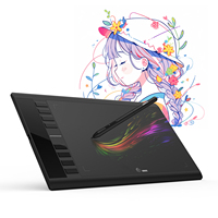 UGEE M708 10x6 Inches Graphics Tablet Digital Drawing Tablets with Battery-free 8192 Passive Stylus Work on Windows mac Android