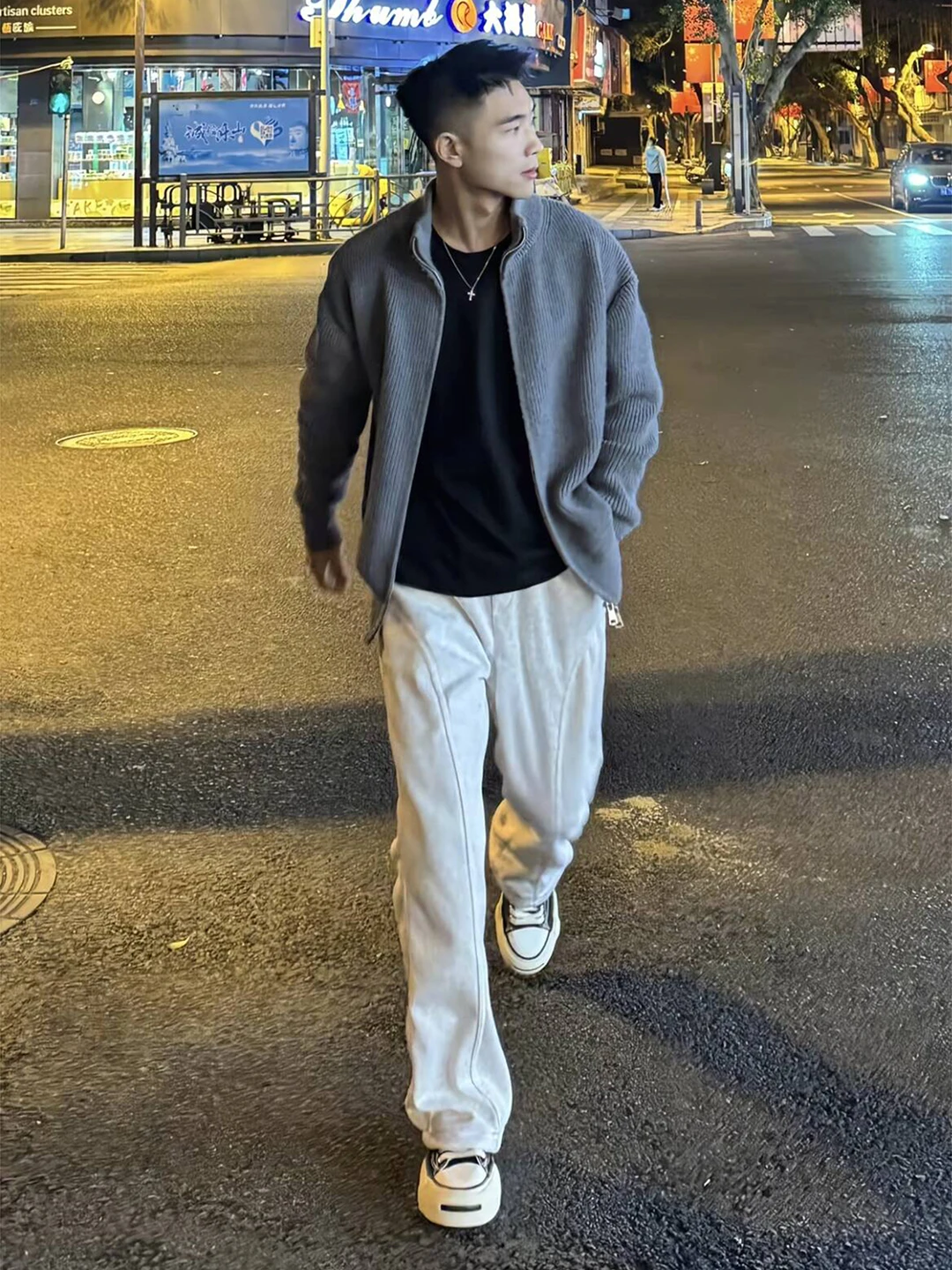 

Спортивные спортивные штаны American Sle Fitn, мужские осенне-зимние тяжелые расклешенные брюки с микро-расклешенными брюками для похудения