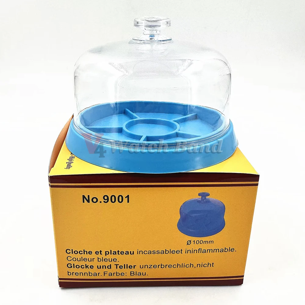 Watch Parts Watch Movement Dust Cover Holder Tray Parts Protector Moistureproof Anti-dust Covers Storage Box for Watchmakers