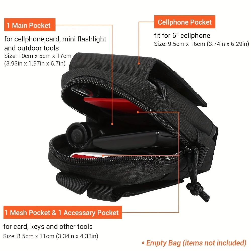 Hüfttasche EDC Werkzeugtasche Weste Tasche Handytasche wasserdicht Jagd Outdoor Sport Gürteltasche Reise multifunktional