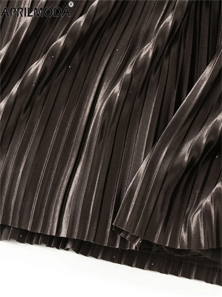 French Style Lace Mesh Patchwork Princess Short Casual Tulle Tutu Skirt Elegant Autumn Brown Beige Black Solid Vintage Skirts