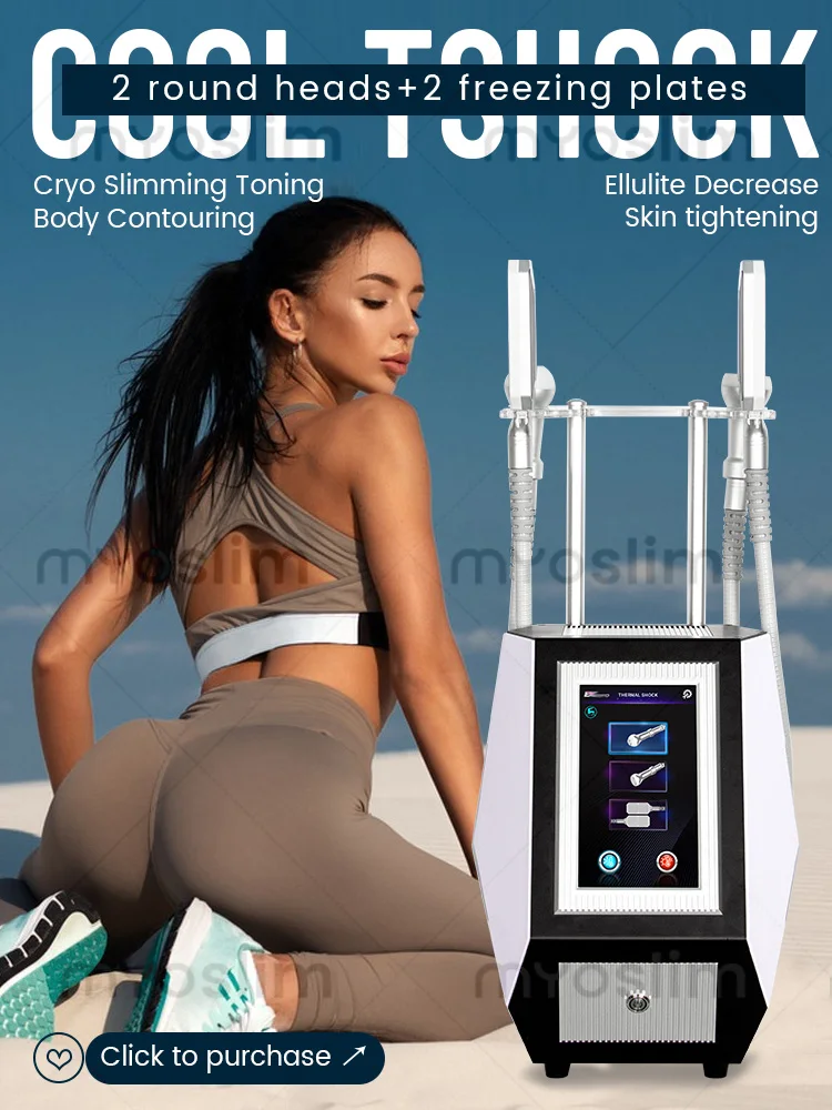 4 in 1 Strumenti freddi e caldi Rassodante Cryo TShock Corpo Macchina dimagrante Raffreddamento Scultura Congelamento Rimozione del grasso Rafforzamento Crio