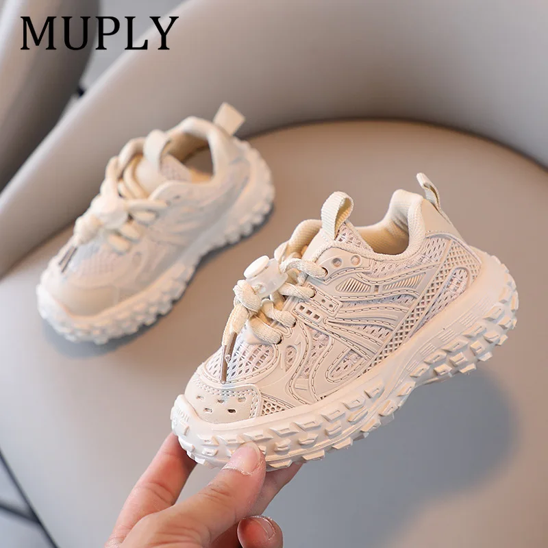 Autumn Non-slip Luxury Designer Children's Thick-soled Tire Shoes Thick-soled Tennis Casual Fashion Running Sneakers