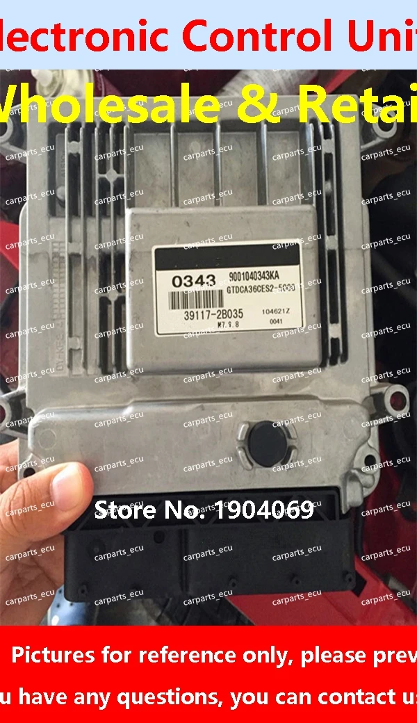 

39101-2B687 For Hyundai Elantra KIA 0017 39110-02KE0 Car G1 39100-26AB0 Engine Computer Board/ECU/M7.9.8 0343 39117-2B035