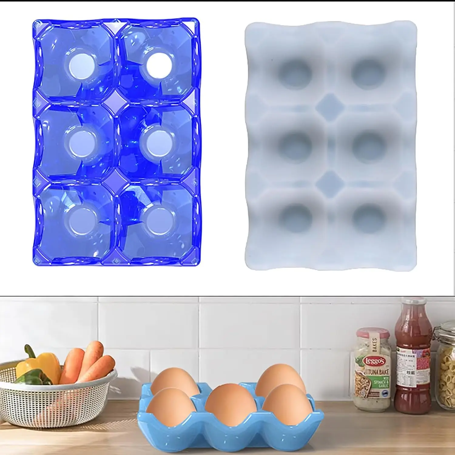 Silicone Molds for Egg Tray Storage Containers, Unique Candlesticks, Jewelry Storage Boxes, and Resin Mold Process Refrigerators view 5