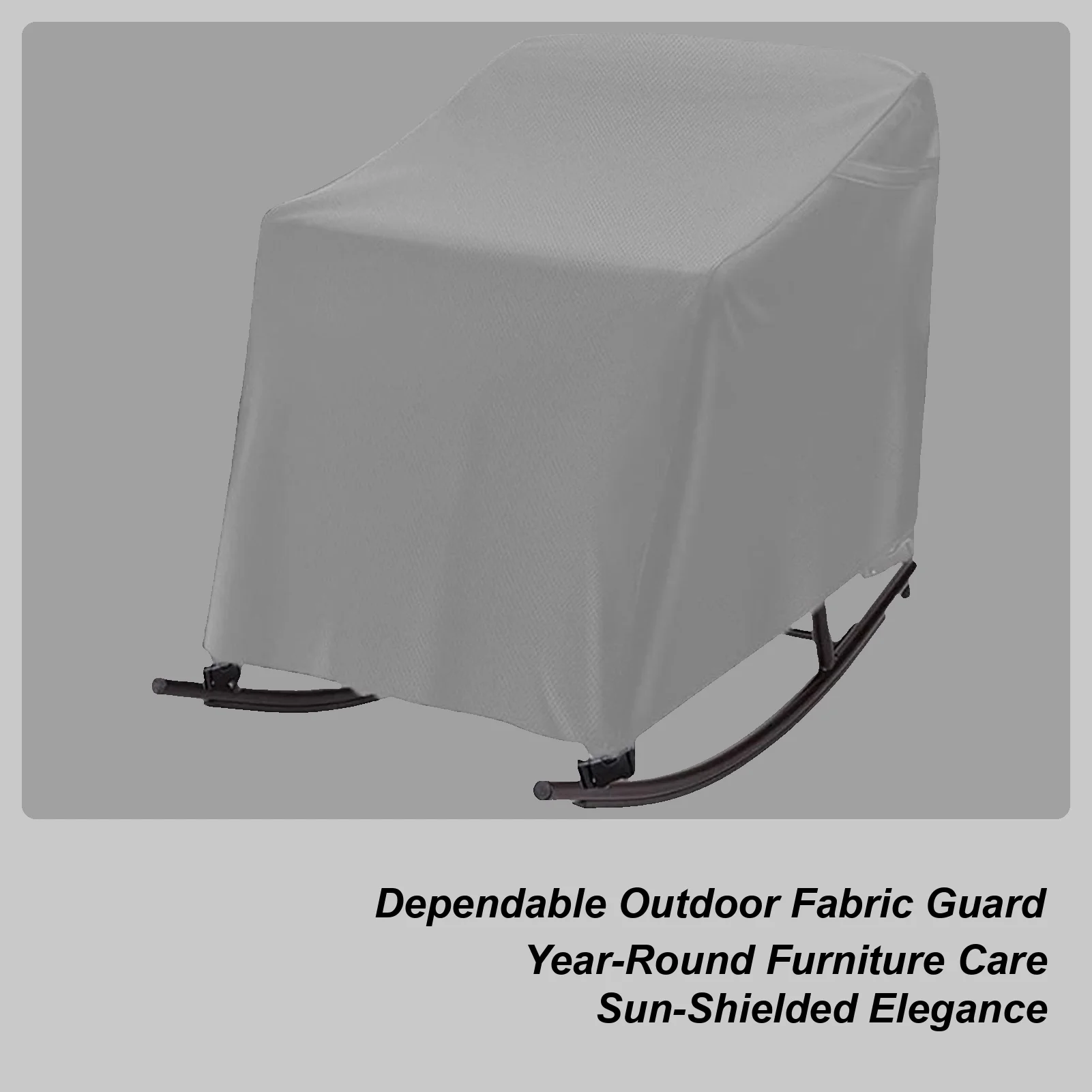 

Rocking Chair Cover Adjustable Waterproof Furniture Protector Covers For Garden Yard Farm Lawn Courtyards Balcony